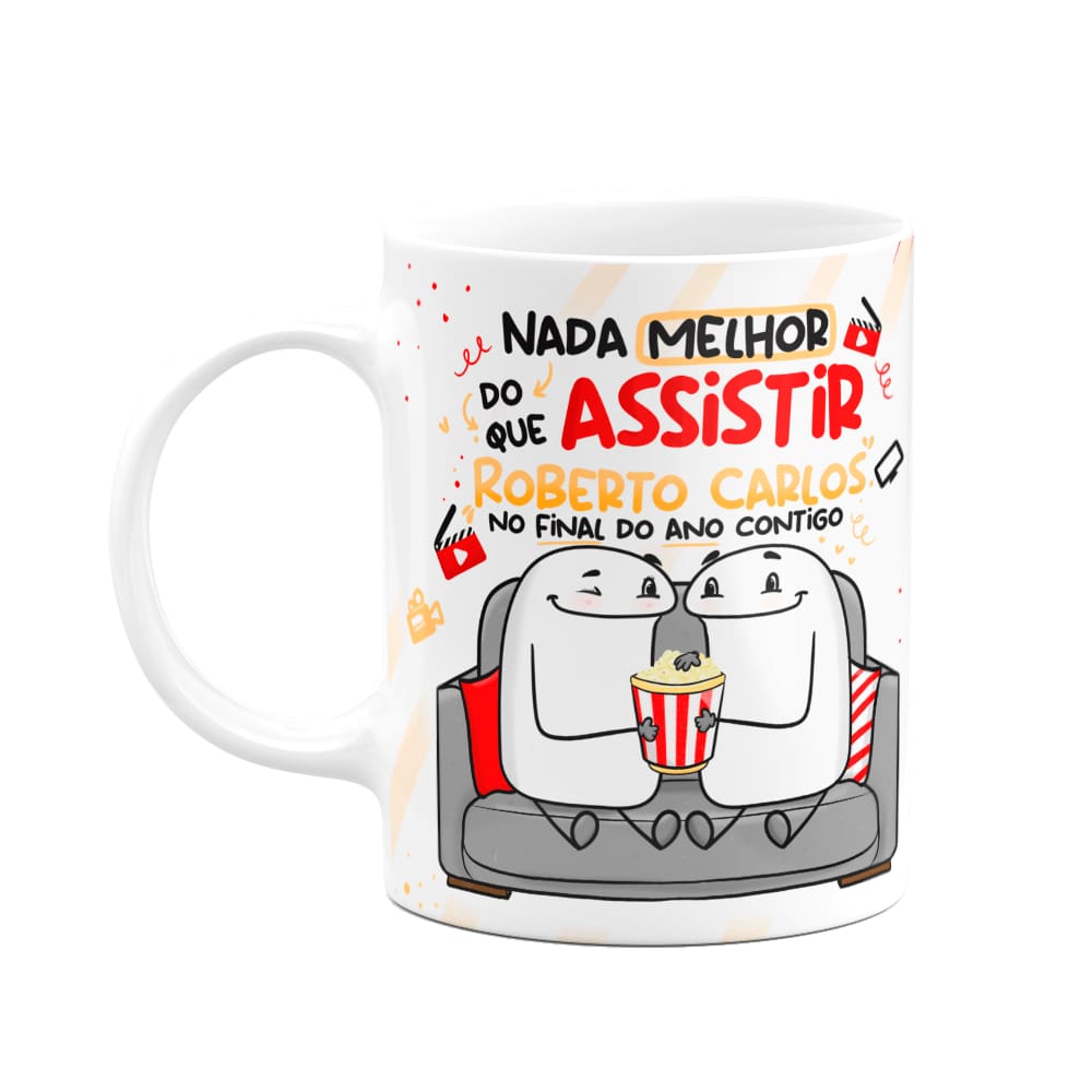 Caneca Flork Natal - Nada melhor que assistir Roberto Carlos