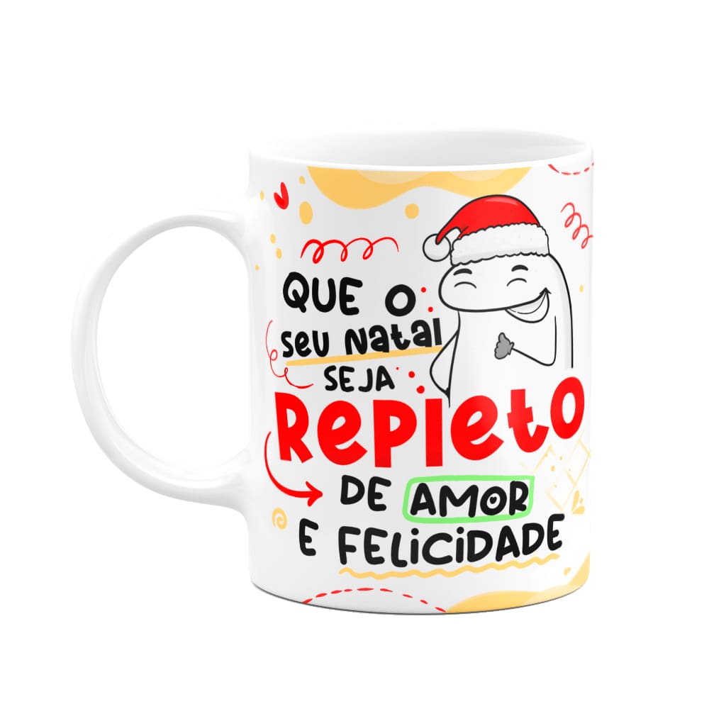 Caneca Flork Natal - Natal repleto de amor e felicidade