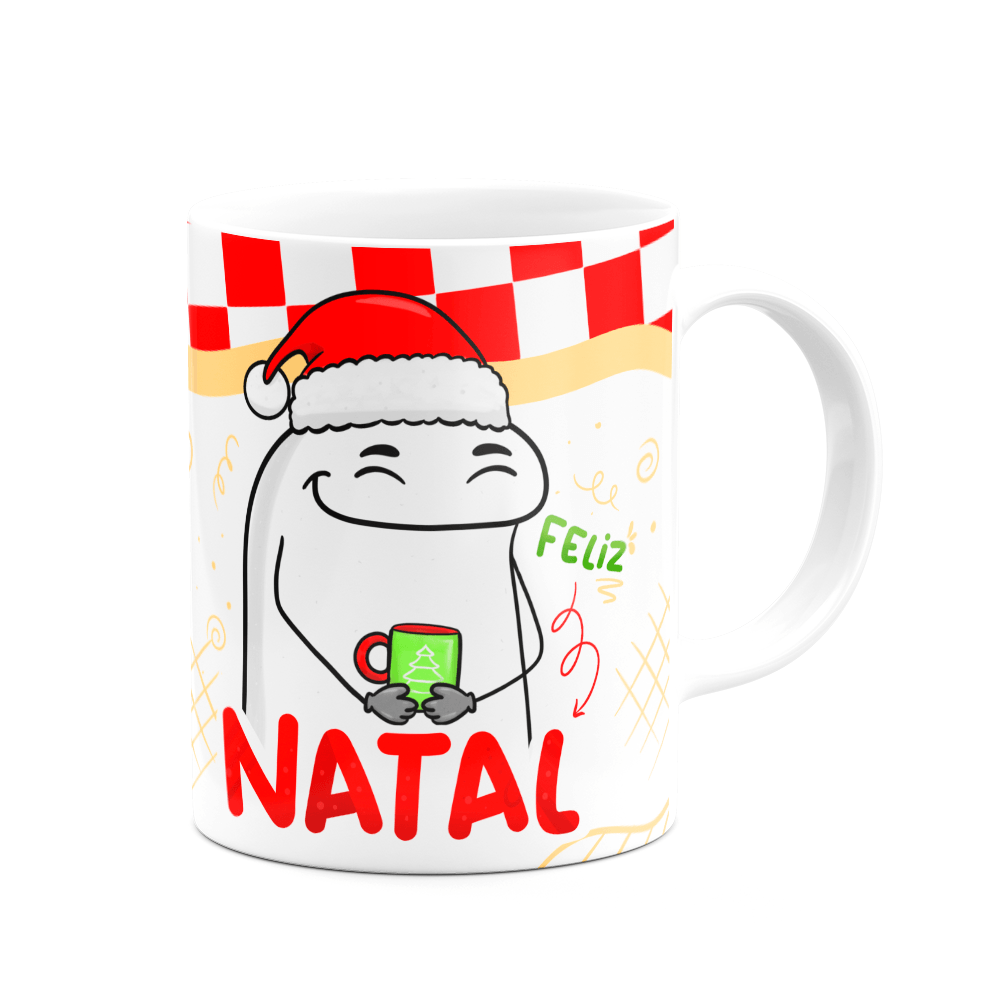 Caneca Flork Natal - Feliz Natal! Branca
