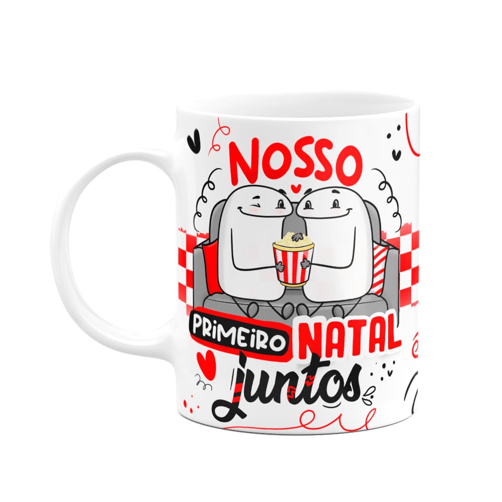 Caneca Flork Natal - Nosso primeiro natal juntos