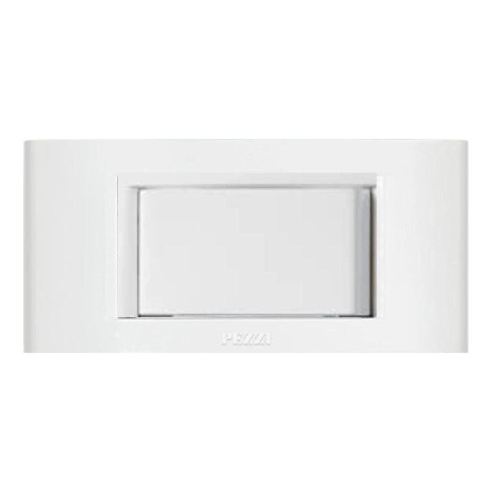 Interruptor Simples PEZZI Branco - Acabamento Brilho