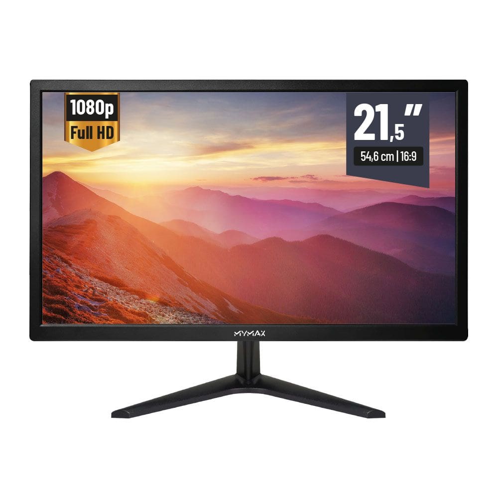Monitor 21,5` Full HD, HDMI, VGA 100/240V - MYMAX