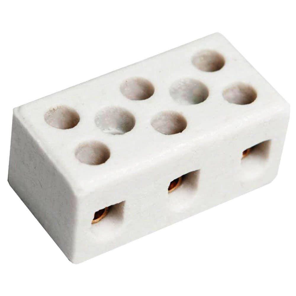 Conector De Porcelana Tripolar 16mm - Fertak