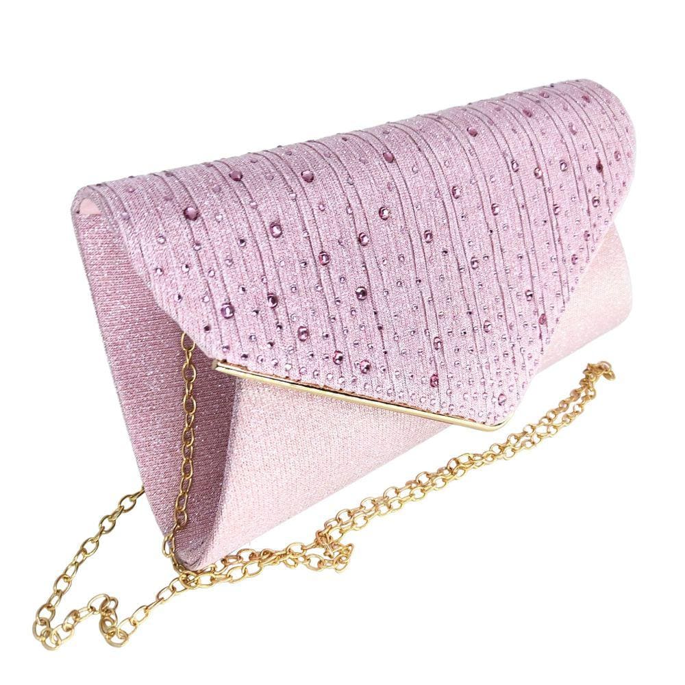 Bolsa feminina clutch brilho festa carteira de mão luxo