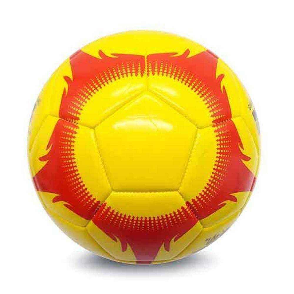 Mini Bola De Futebol Amarela Tamanho Pequeno Sintética