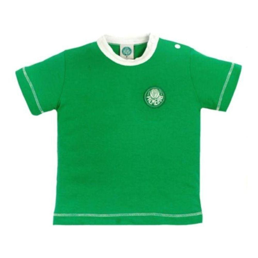 Camiseta Bebê Palmeiras Verde Oficial