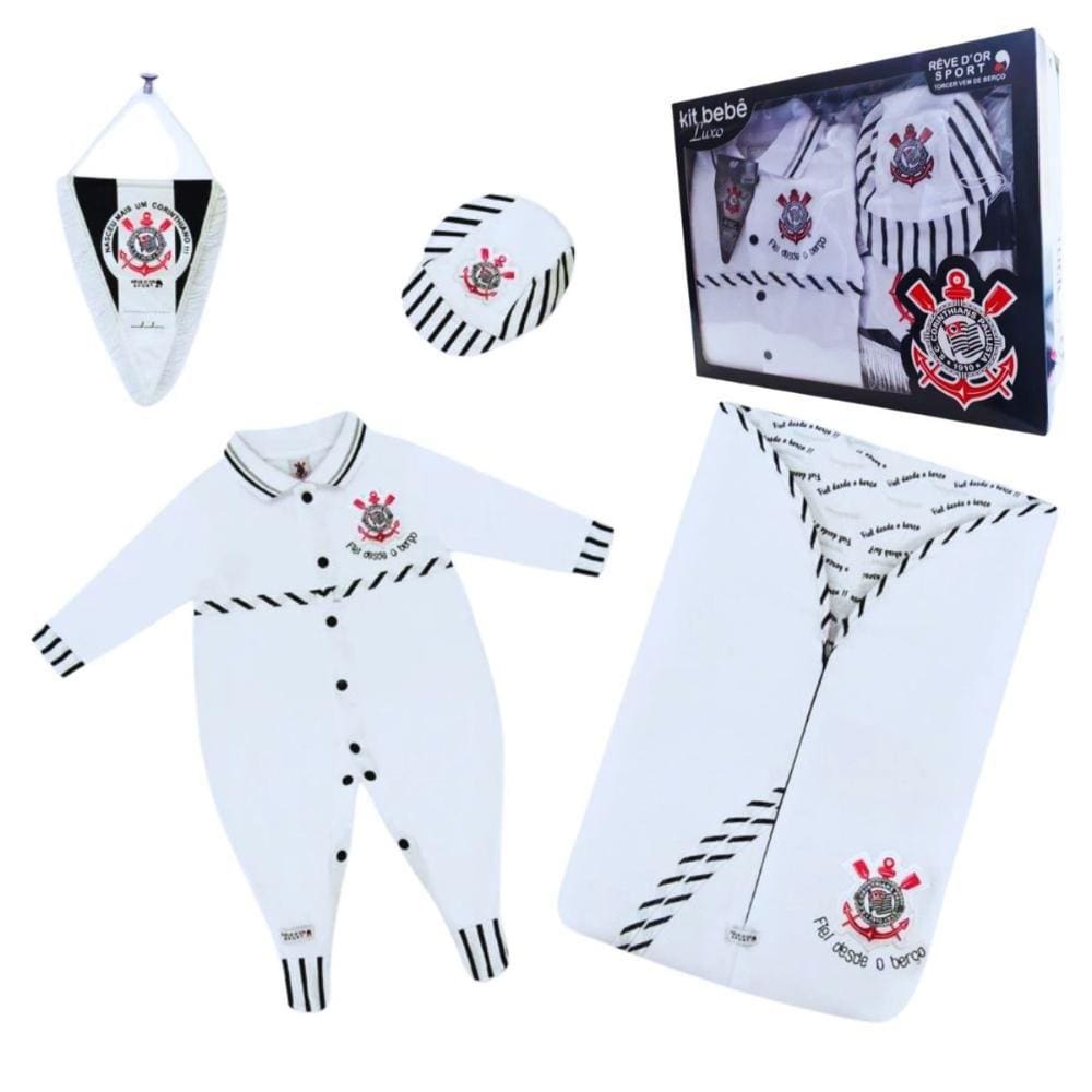 Kit Maternidade Corinthians com Saco de Dormir Oficial