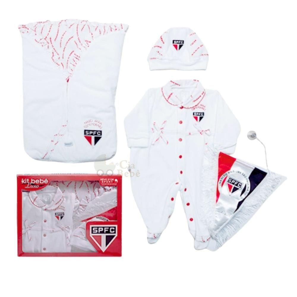 Kit Maternidade São Paulo Plush com Saco de Dormir Feminino Oficial