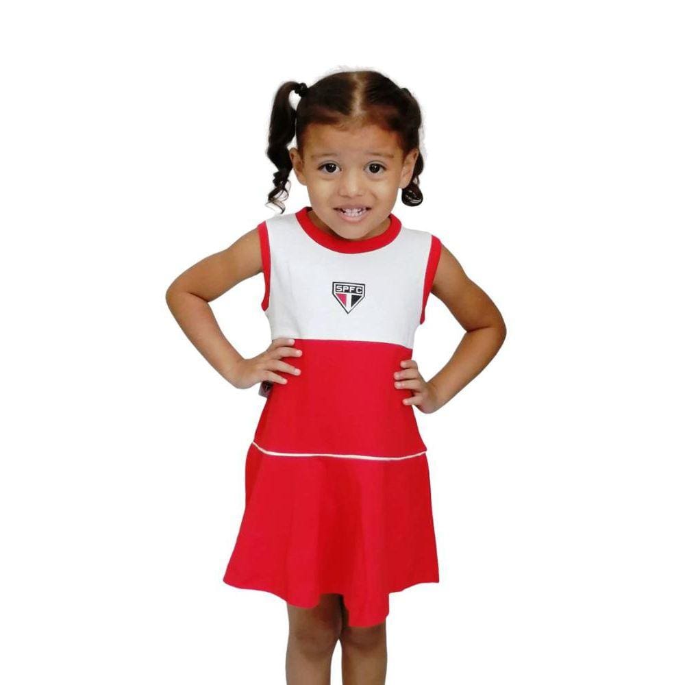 Vestido São Paulo Bebê Infantil Regata Revedor