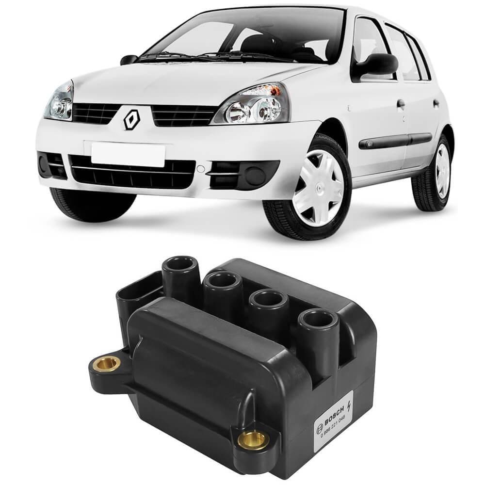 Bobina Ignição Renault Clio 1.0 2005 A 2016 Bosch 0986221046
