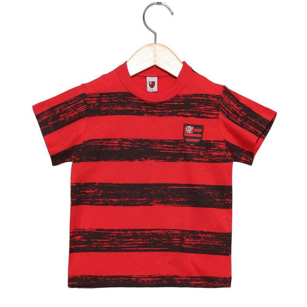 Camiseta Bebê Flamengo Listras Revedor