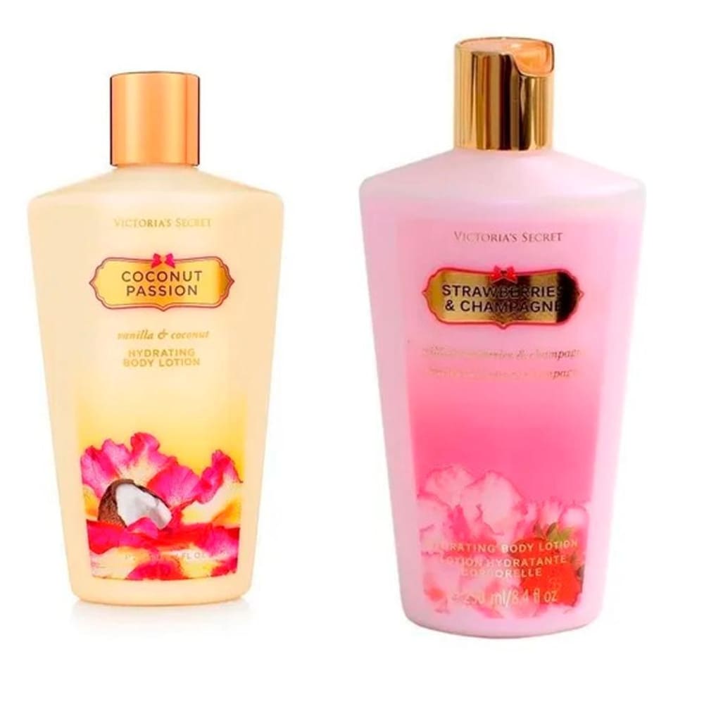 Kit Cremes Victoria`S Secret Coconut Passion + Strawberry