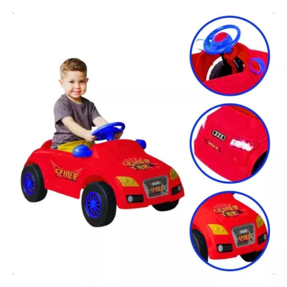 Carro Infantil Audi Att Vermelho Spider Com Pedal - Homeplay