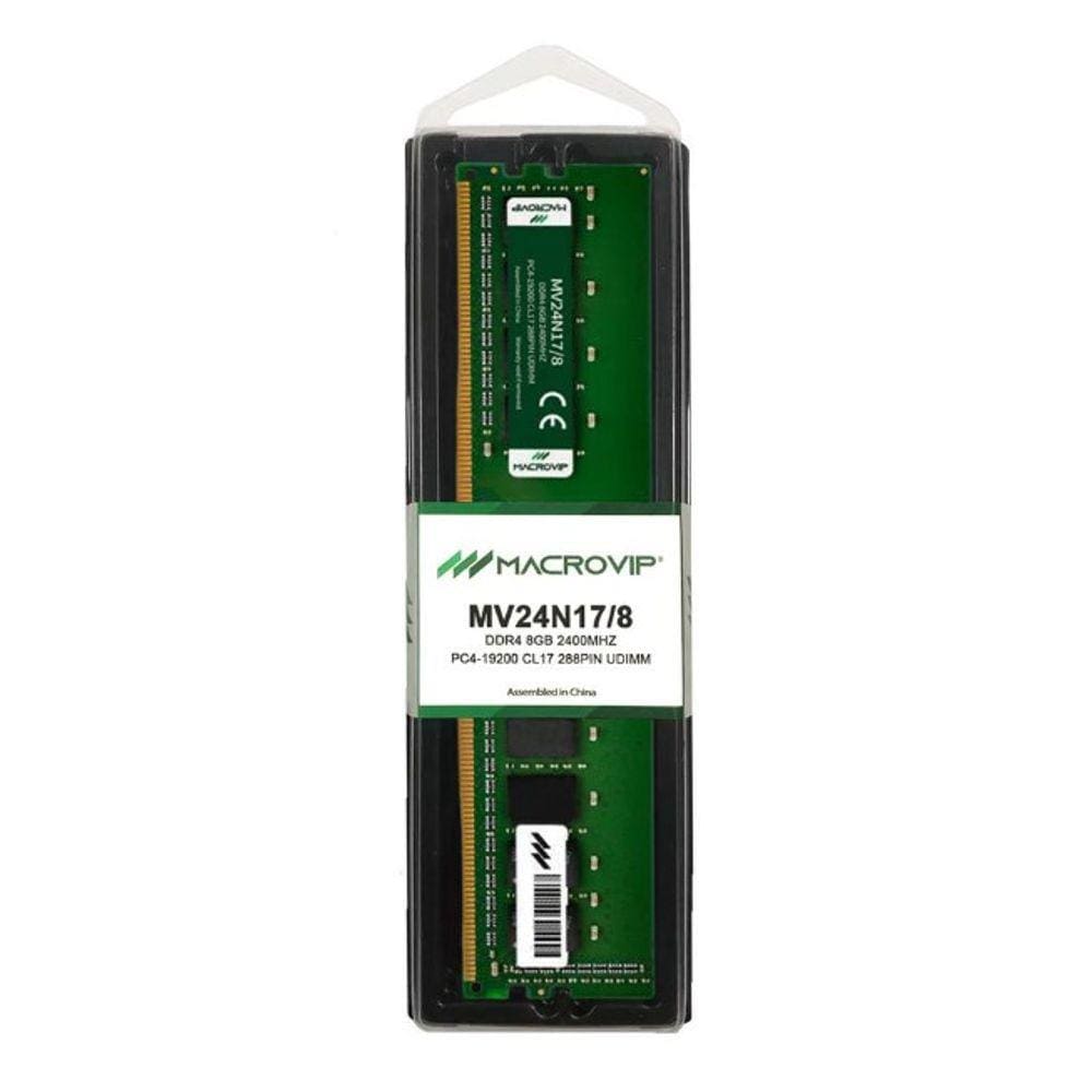 Memória 8GB Macrovip DDR4 2400Mhz CL17 - MV24N17/8