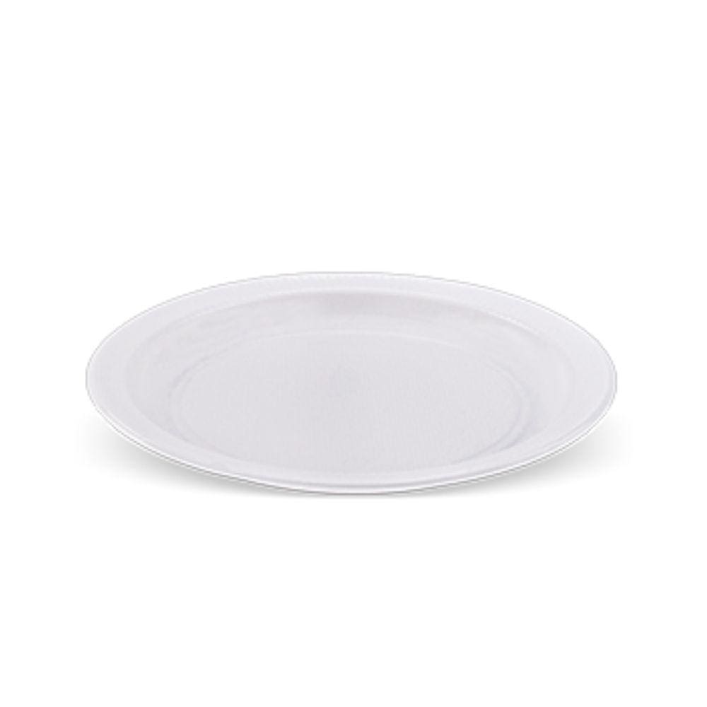 Prato Raso Descartável Pr21 21cm Churrasco Sobremesa C/ 10 und