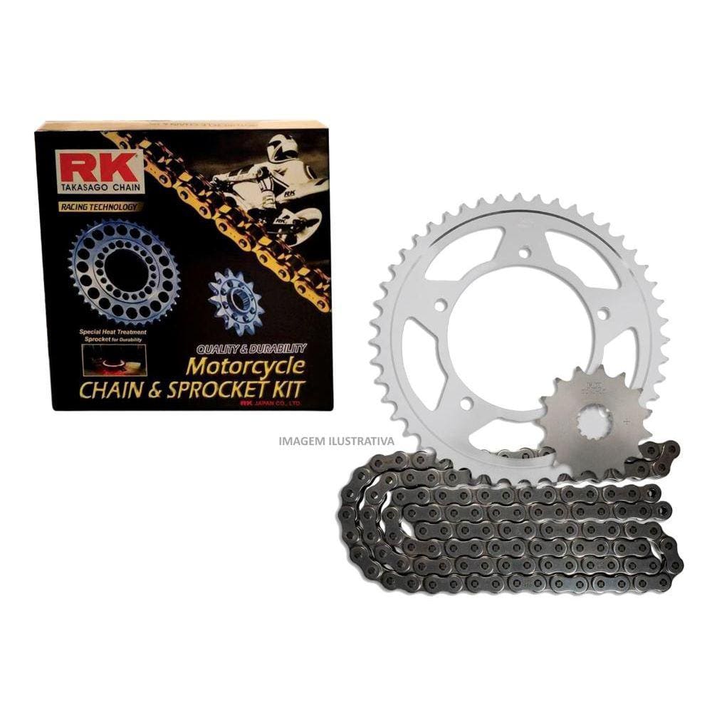 Kit Transmissão Bros 160 XRE 190 c/ Retentor Relação Moto RK