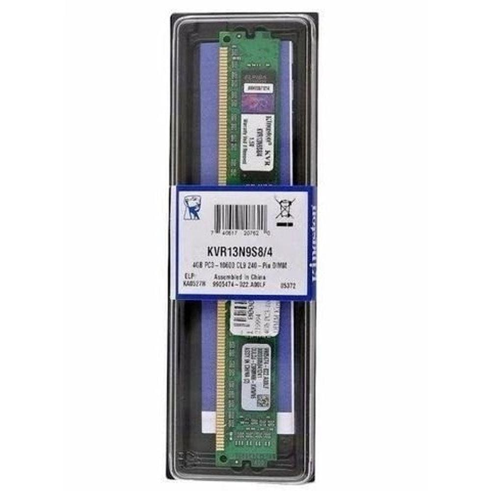 Memória Kingston, 4gb, 1333mhz, Ddr3, Kvr13n9s8