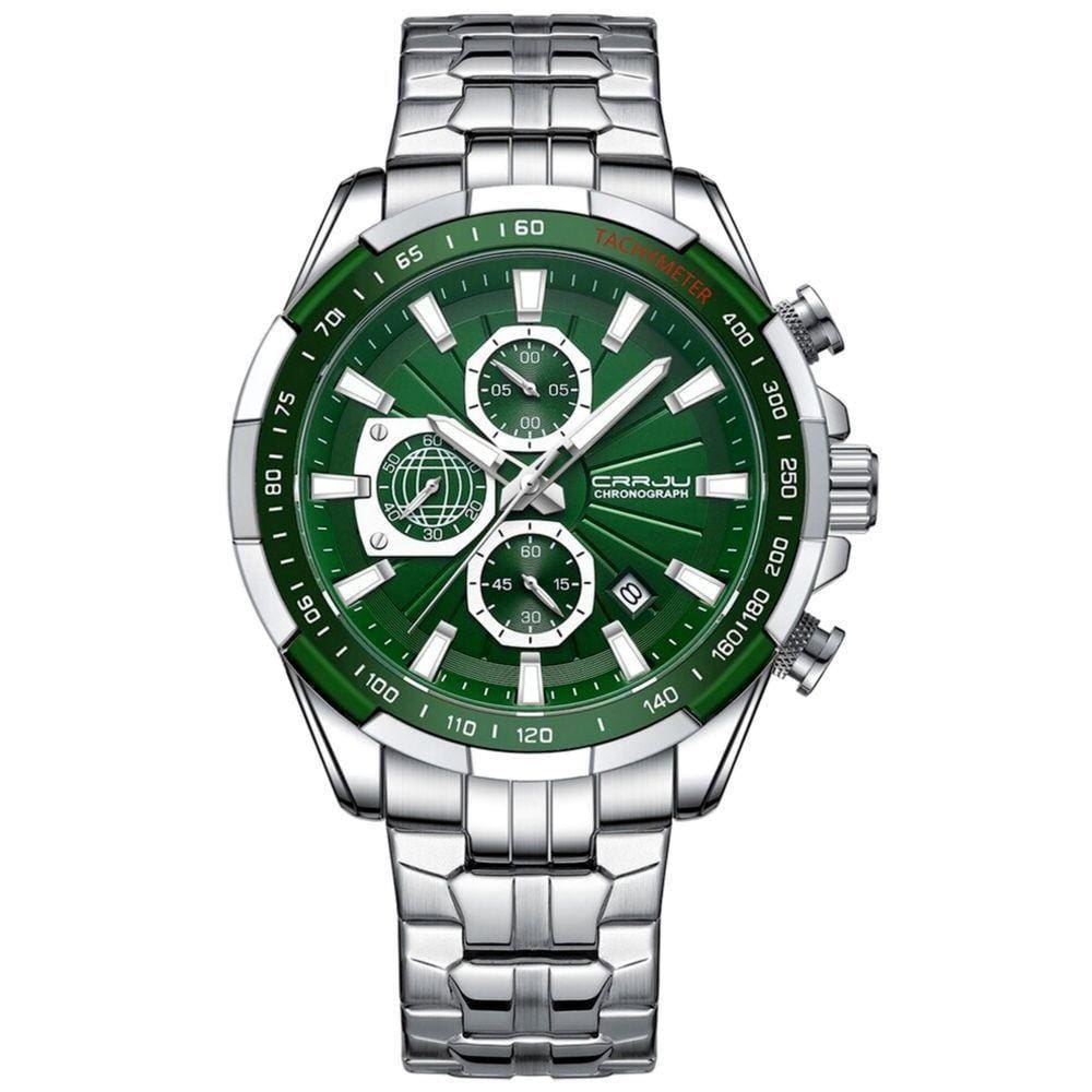 Relógio Masculino Esportivo De Quartzo Multifuncional Verde