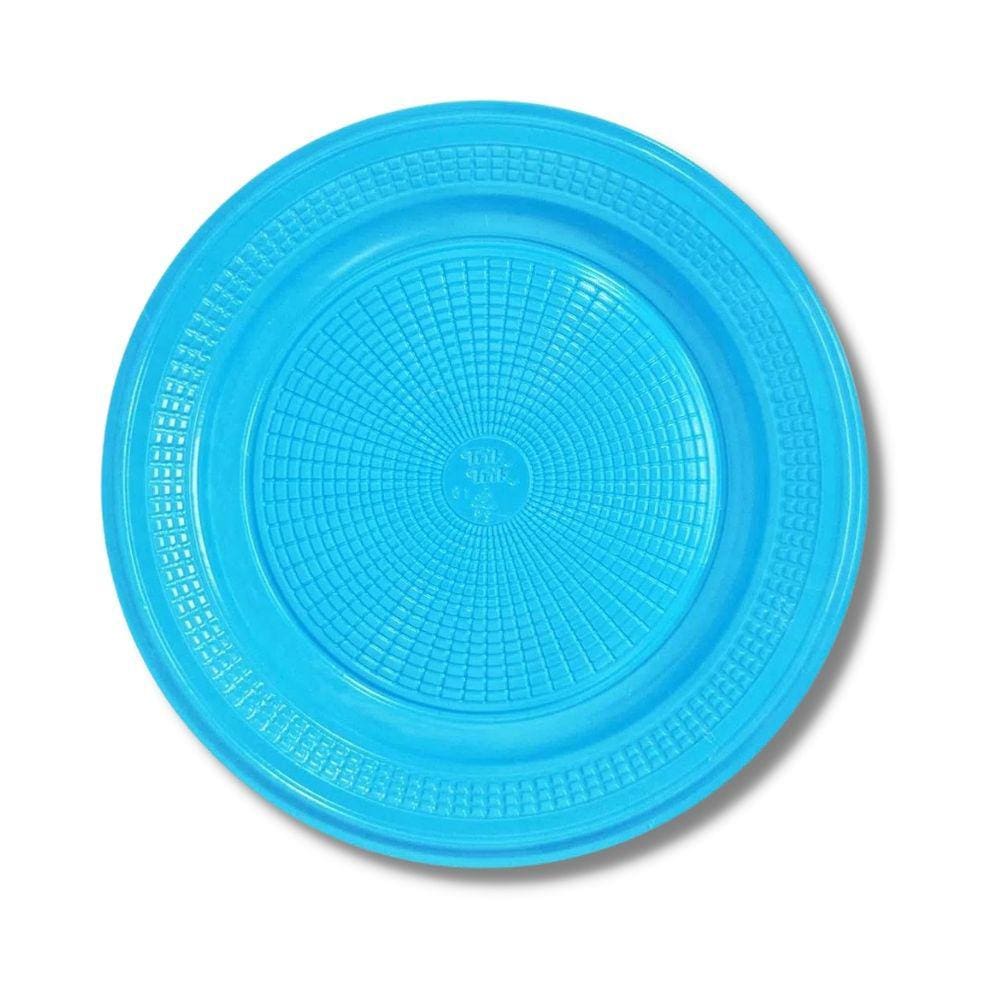 Prato Descartavel (18 Cm.) Azul Claro C/ (100X10 Un.)