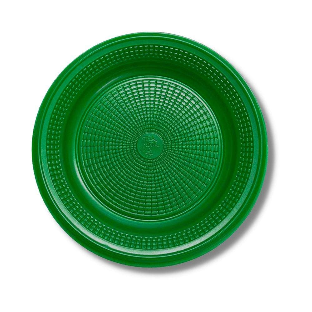 Prato Descartavel (18 Cm.) Verde Escuro C/ (100X10 Un.)