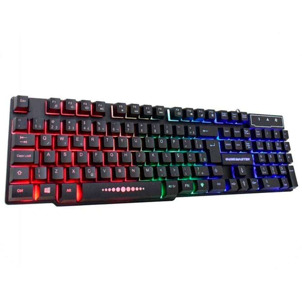 Teclado Gamer K-Mex KM-5228 - ABNT2 - RGB - Teclas Multimídia - Teclas Iluminadas