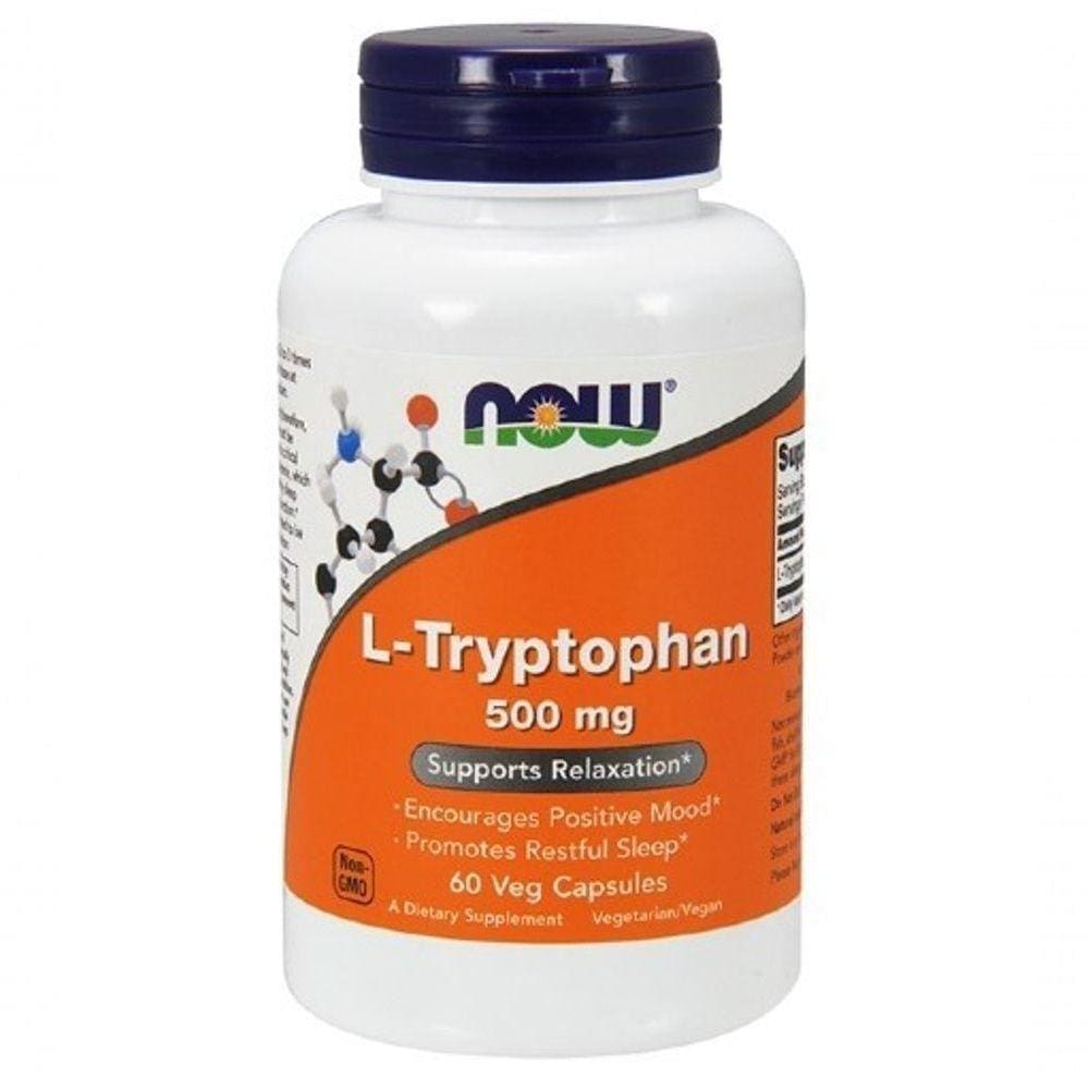 L-triptofano, 500mg, 60 Cápsulas, Now
