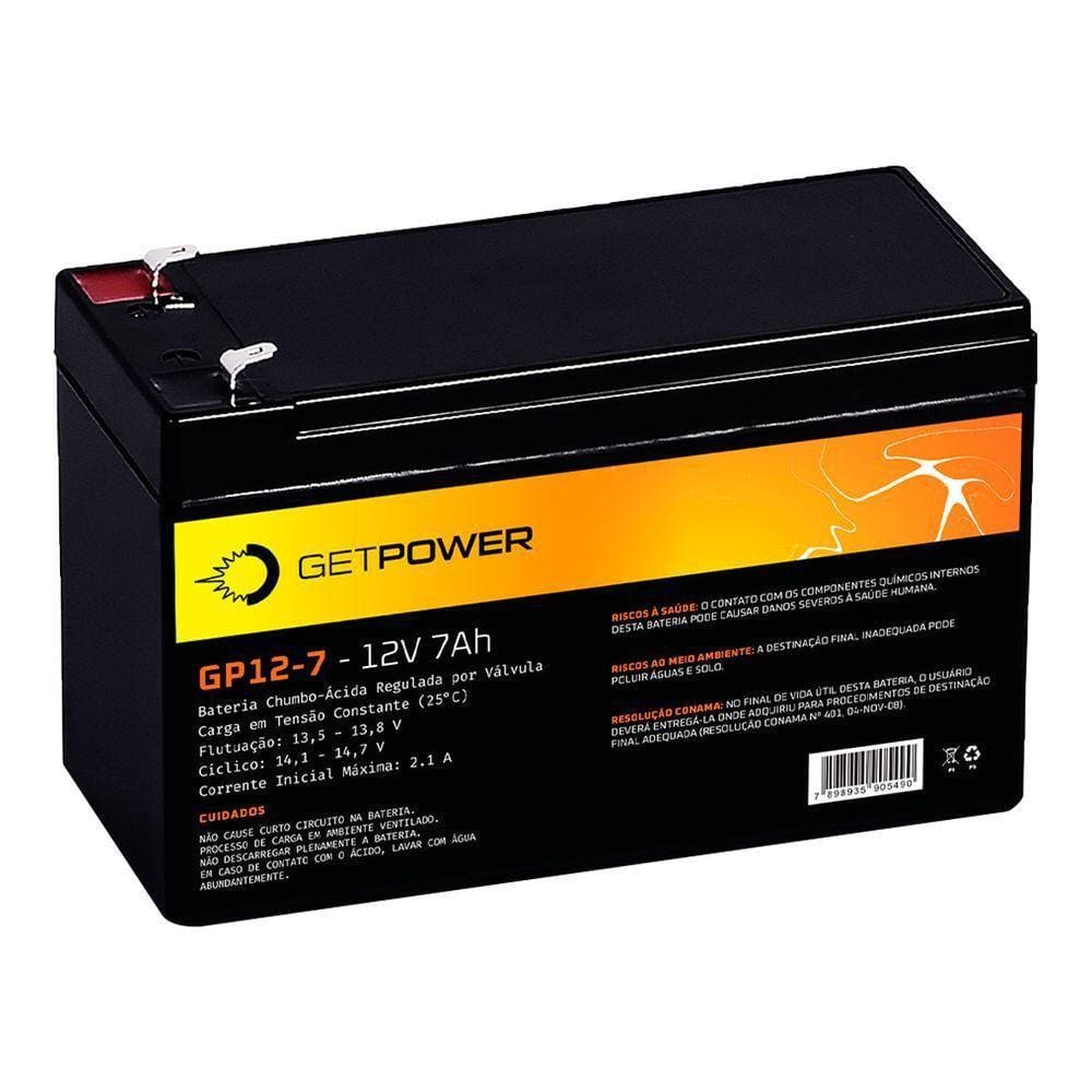 Bateria P- Nobreak Getpower 12v 7ah - Gp12-7