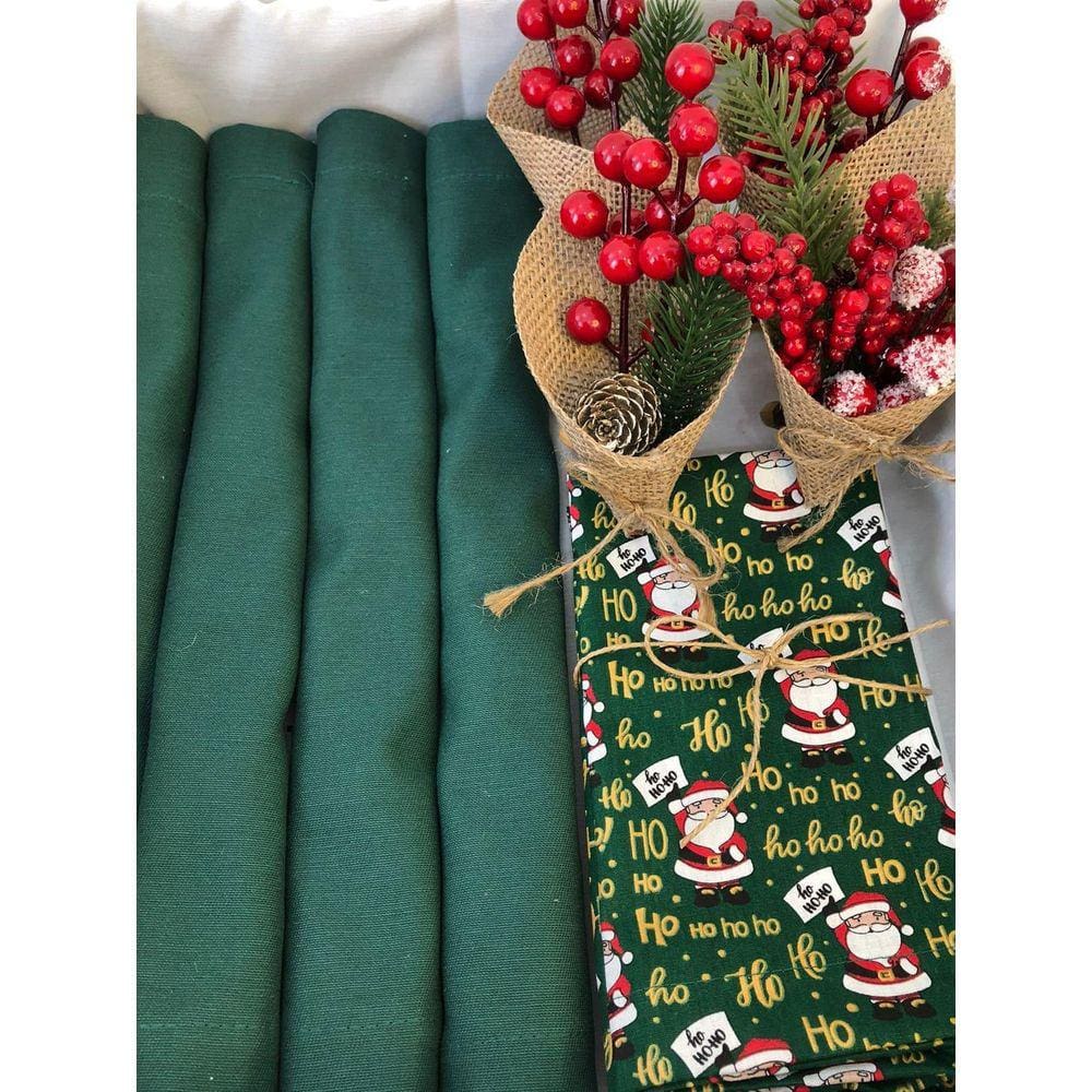 Kit 4 Pças Jogo Americano De Mesa Jantar Natal Decoração 007