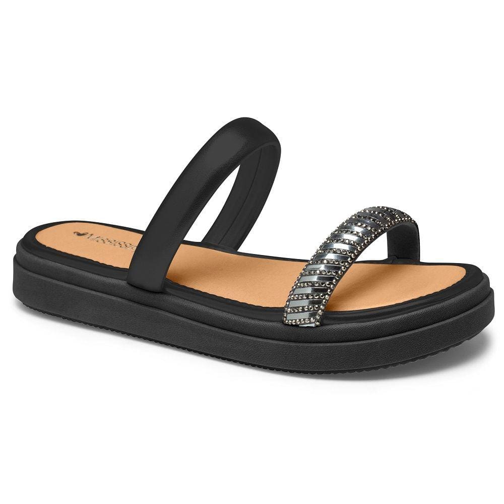 Sandália Flatform Mississipi Q9143 Feminina - Rosê