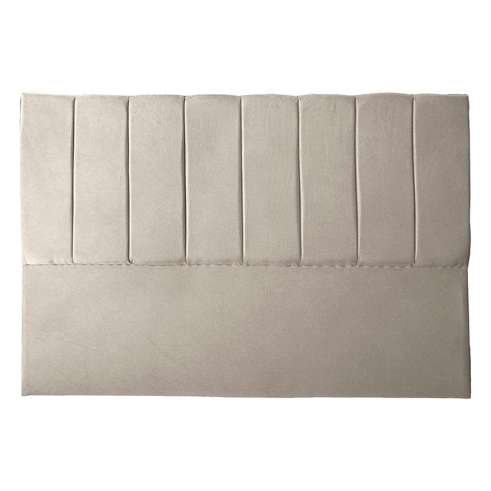 Cabeceira Casal Estofada para Cama Box Dália Suede Bege