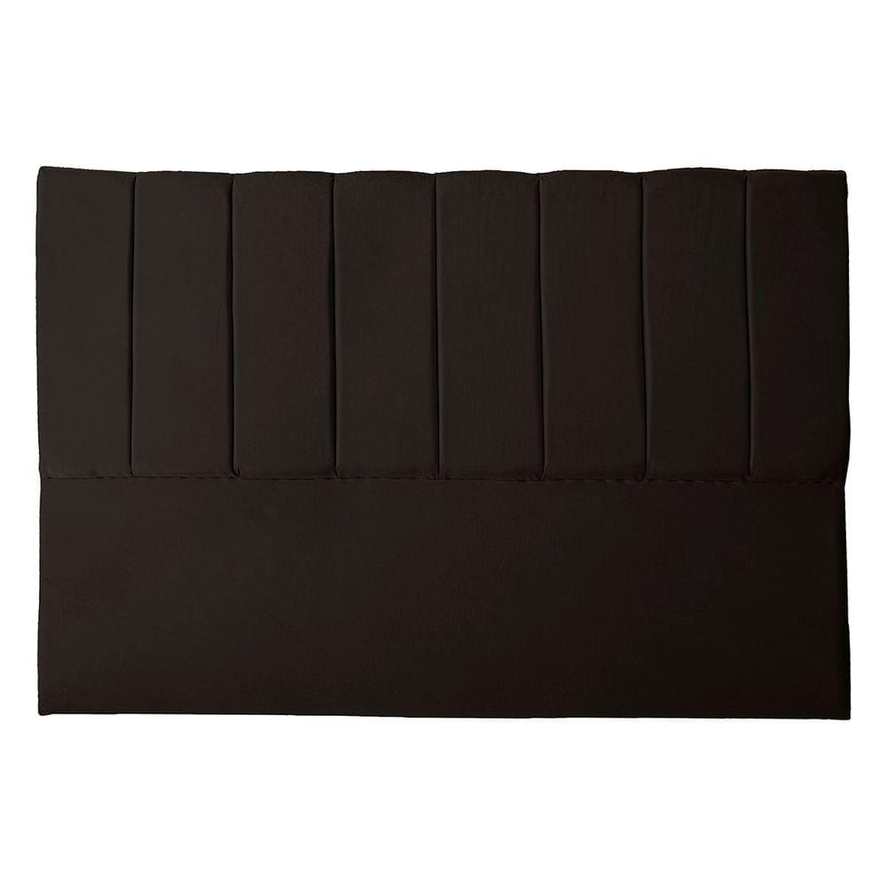 Cabeceira Casal Estofada para Cama Box Dália Suede marrom