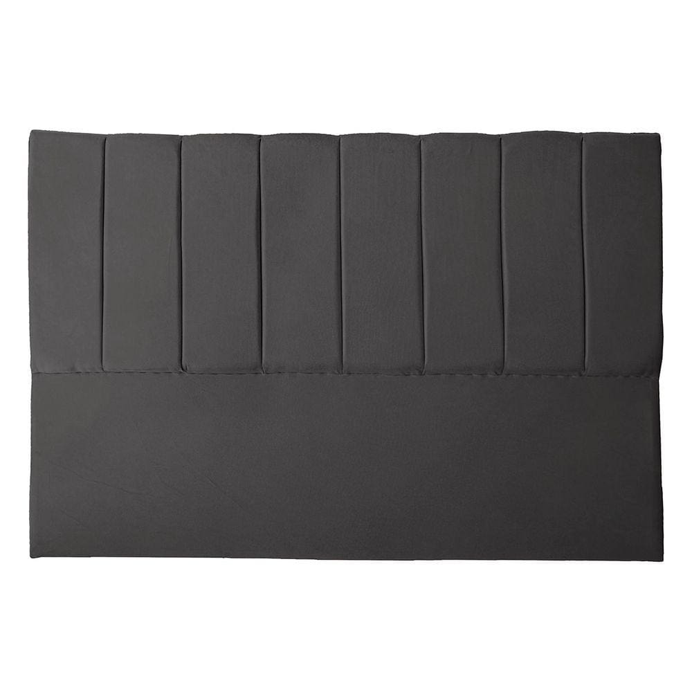 Cabeceira Casal Estofada para Cama Box Dália Suede cinza