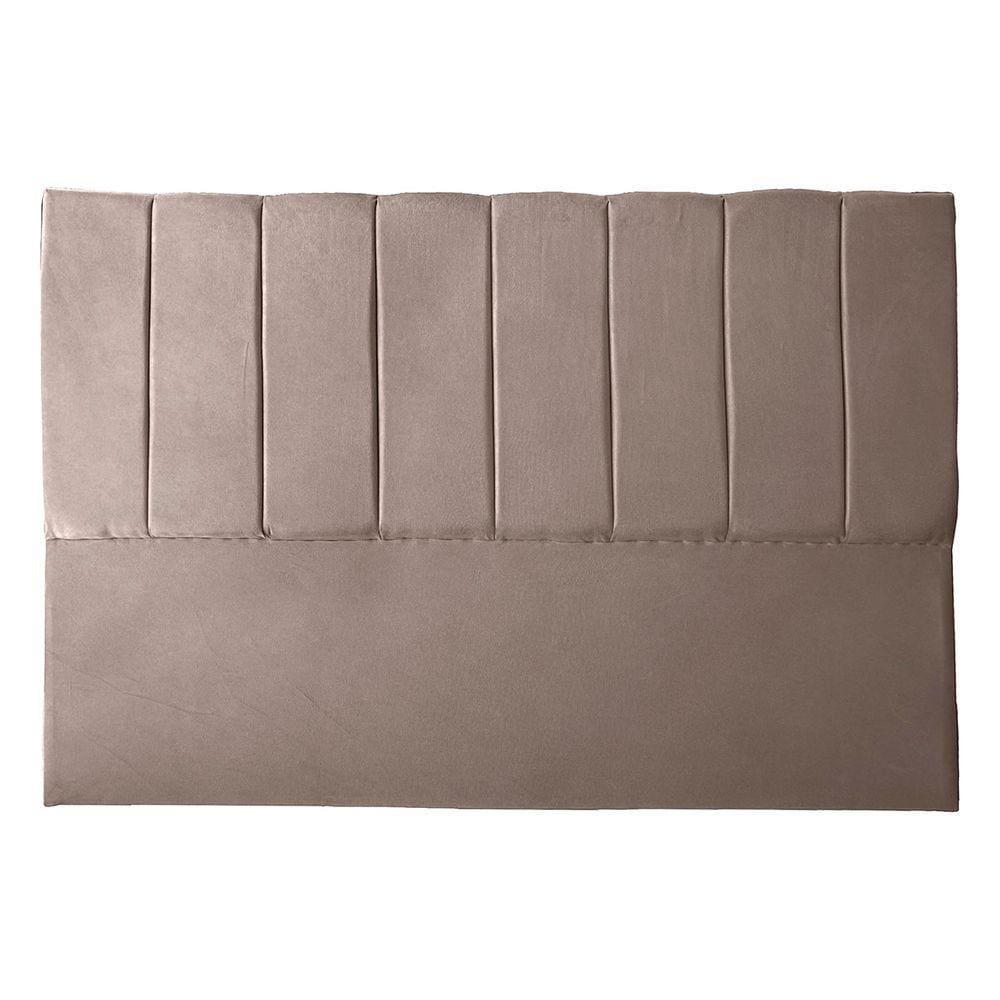 Cabeceira Casal Queen Estofada para Cama Box Dália Suede capuccino