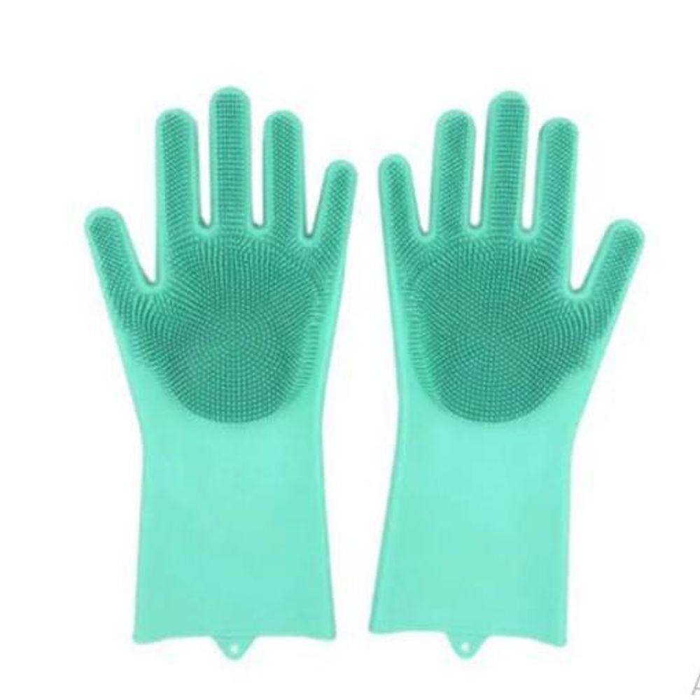 Luva Magica Limpeza De Silicone Escova Esponja Lavar Louça