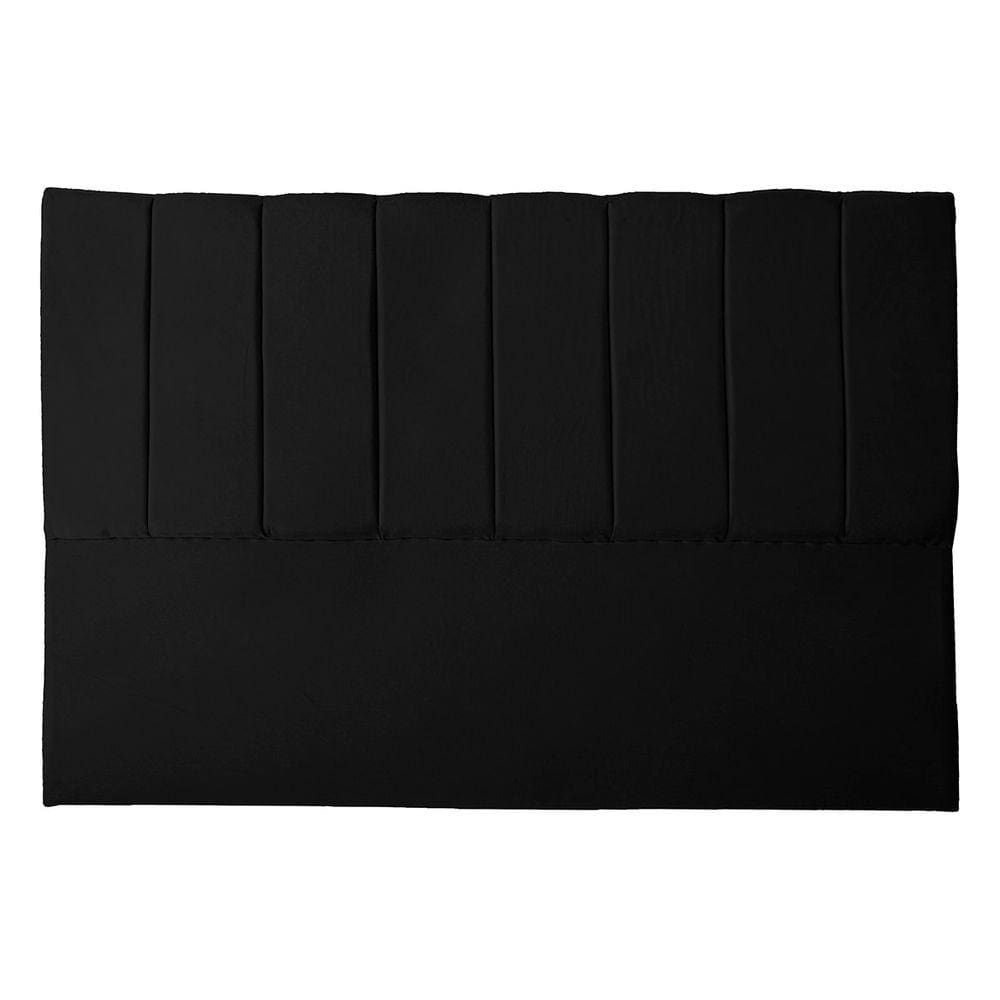 Cabeceira Casal Queen Estofada para Cama Box Dália Suede preto