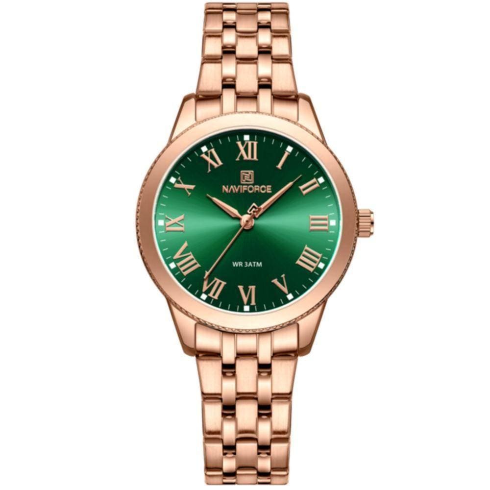 Relógio De Pulso Feminino Design Classico Simples Elegance Verde