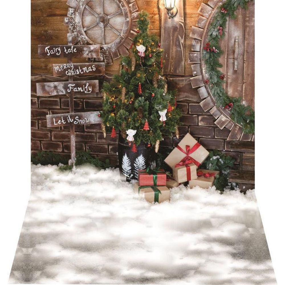 Fundo Fotográfico Newborn Em Tecido Natal 1,50X2,50