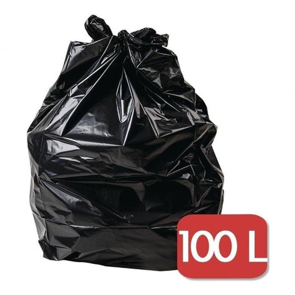 Saco De Lixo 100 Litros Intermediário 100 Unidades