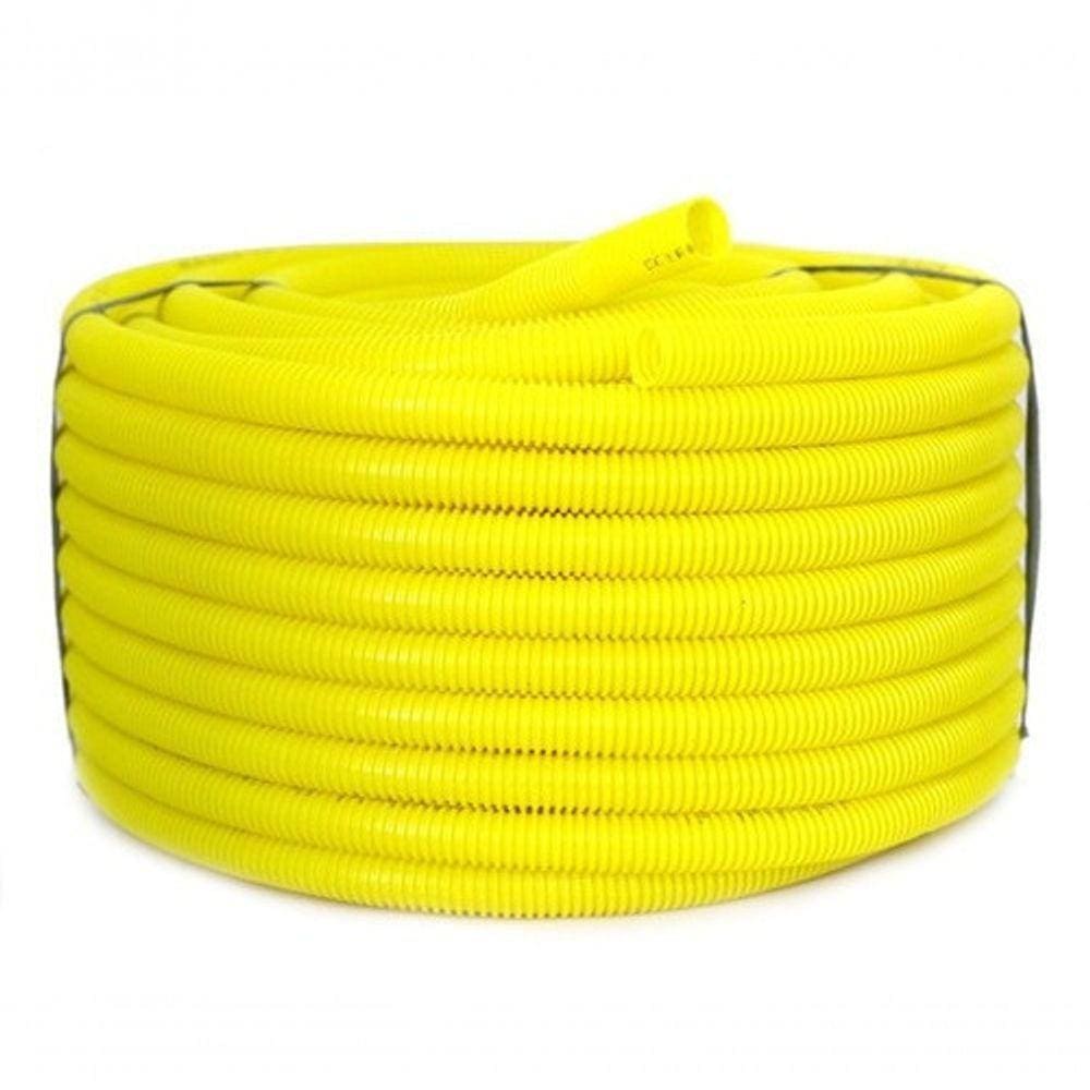 Conduíte Corrugado 3-4 - Rolo Com 50mts Amarelo