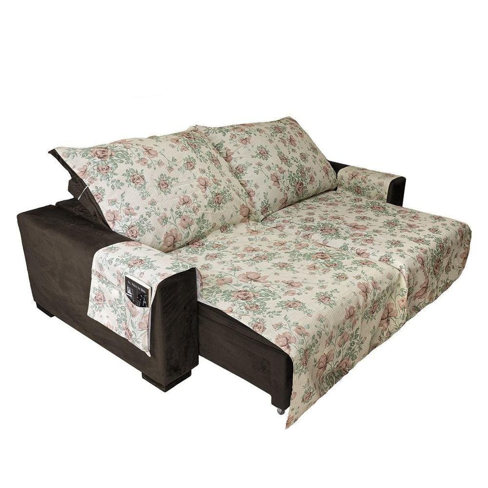 Protetor De Sofa Retratil Estampado Margarida 1,80 X 2,40M