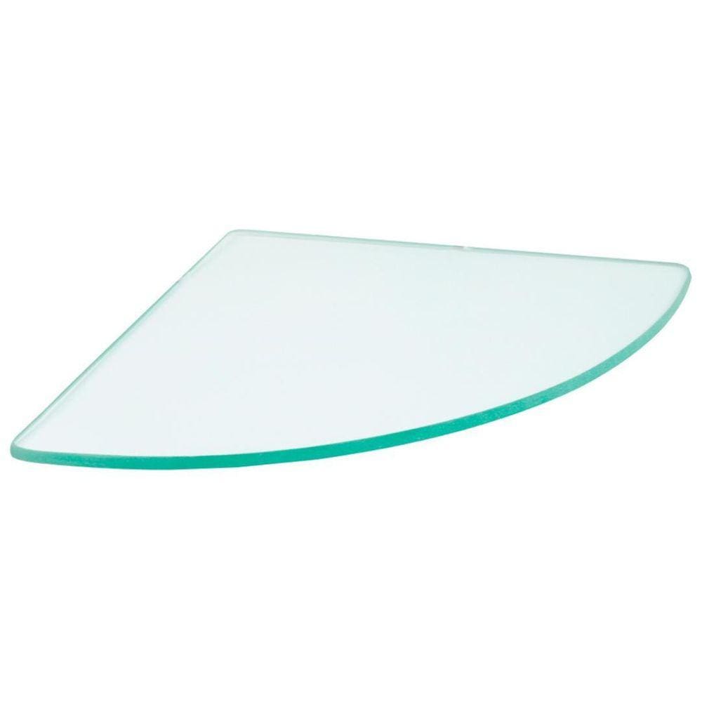 Vidro incolor para porta shampoo canto 20x28 - Minhacazza