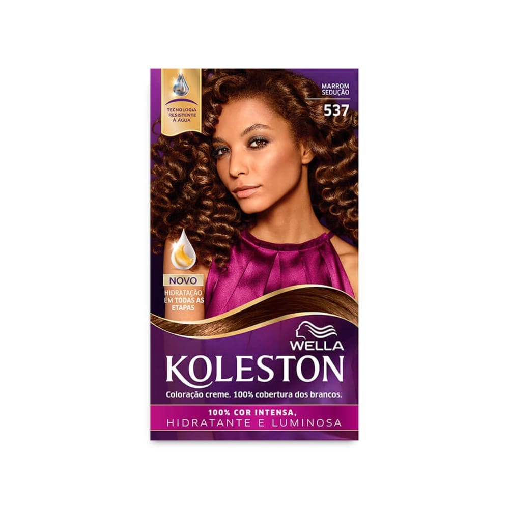 koleston kit Coloração - 537 Marrom Sedução