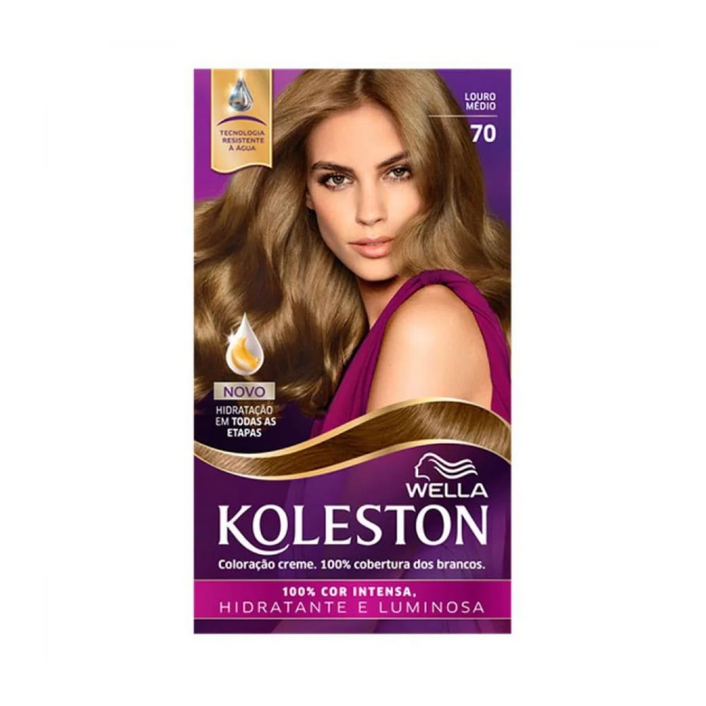 koleston kit Coloracao - 70 Loiro Medio