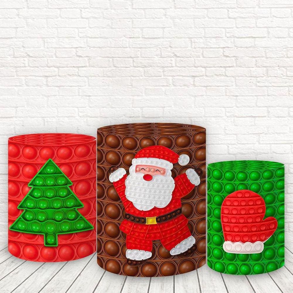 Trio De Capas 3D Sublimado Natal Fcc-424