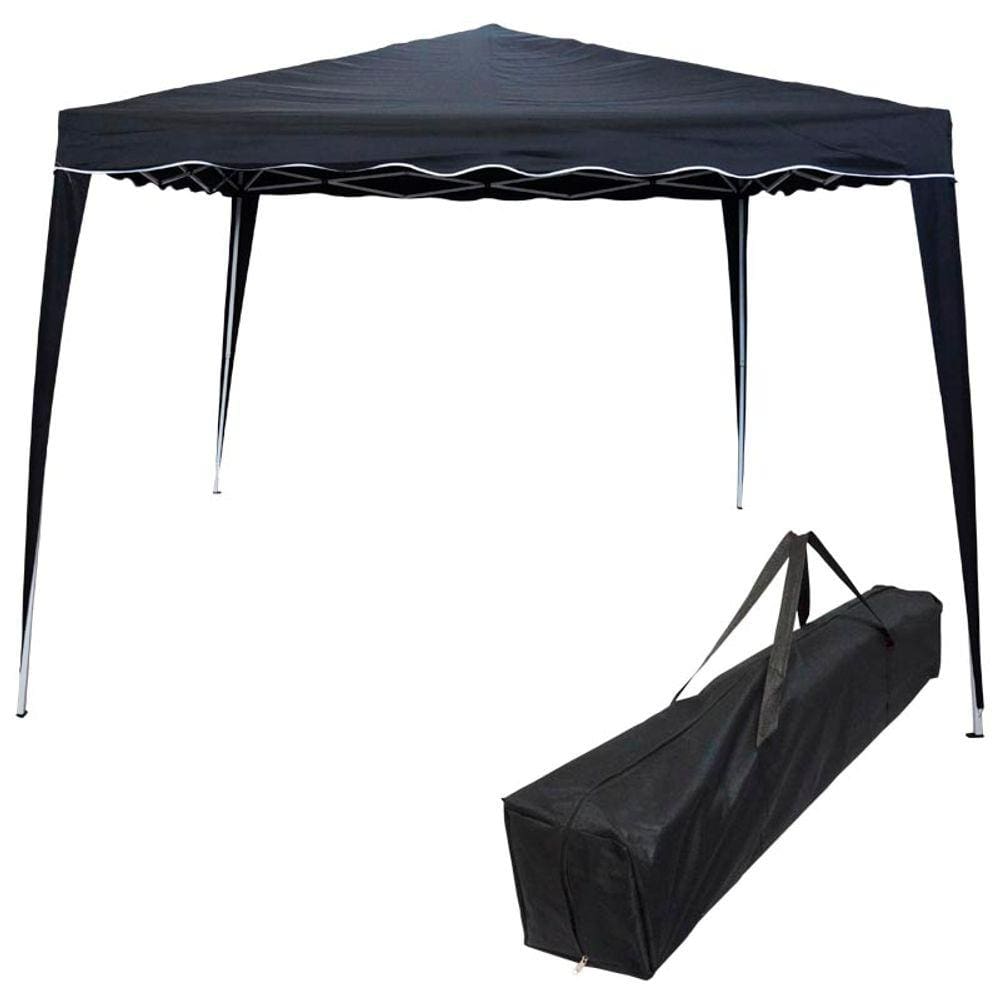 Tenda Gazebo Articulada 3x3 m Barraca Praia Camping Sanfonada Dobrável Alumínio com Bolsa