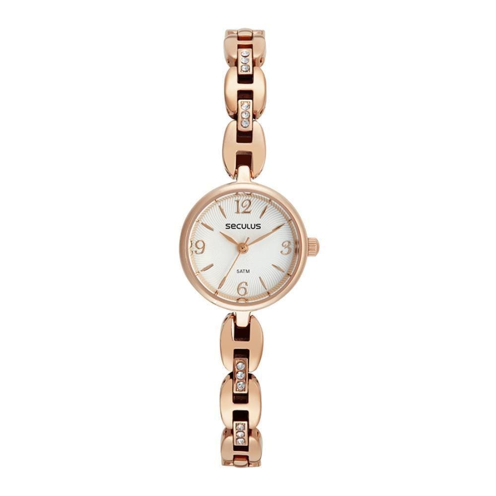 Relógio Seculus Feminino Ref. 77225LPSVRB2 Analógico Mini Rosé