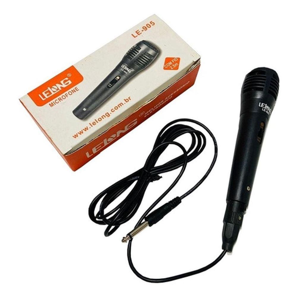 Microfone Lelong Com Fio 2.5M