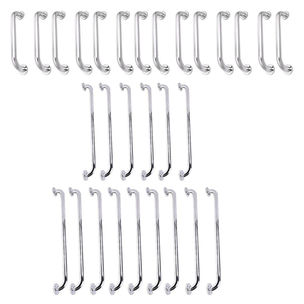 Alça de Apoio Barra Inox 40cm 70cm 80cm Kit 29 Unidades Suporte Acessibilidade Idoso