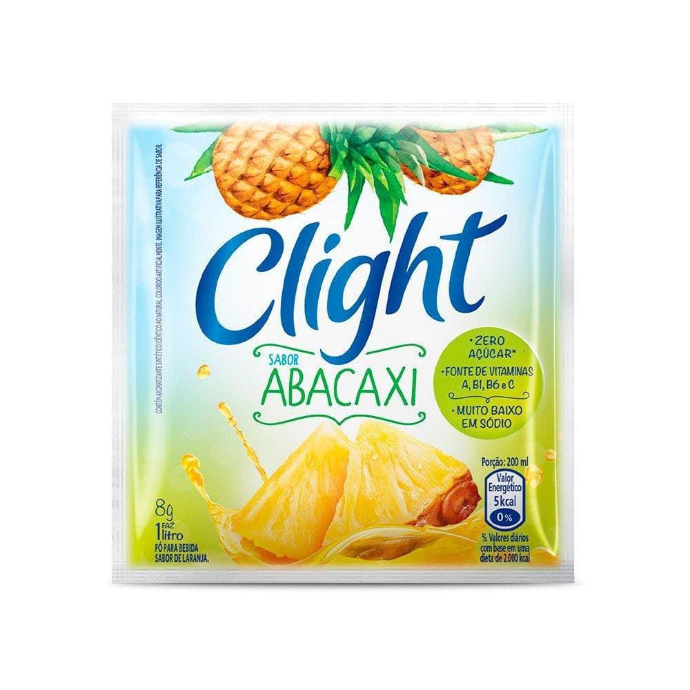 Refresco em Pó Clight Abacaxi 8g Display com 15 Unidades