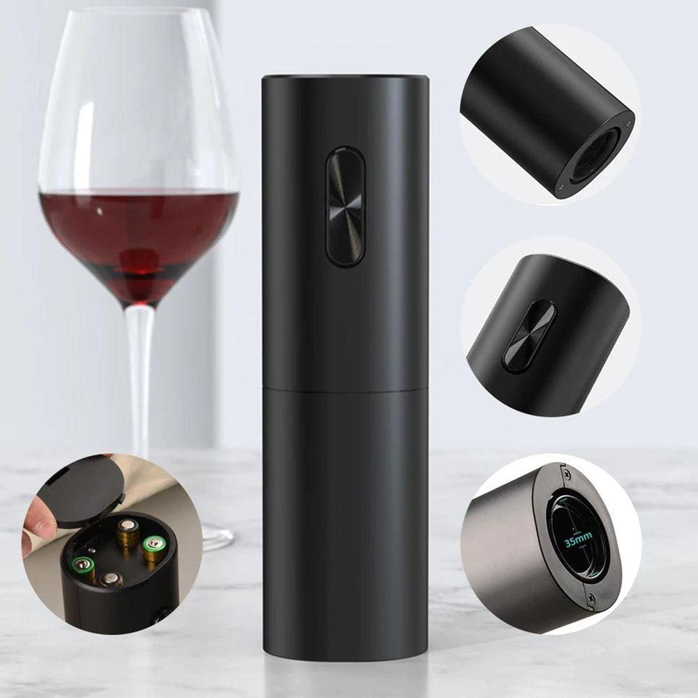 Abridor Vinho Elétrico Automático - ABS, 19cm, 5W